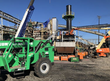 A local welder is just one of two hundred contractors onsite for Georgia-Pacific’s $7 million capital improvement project at Diboll Lumber. The investment will modernize the mill and help increase overall production